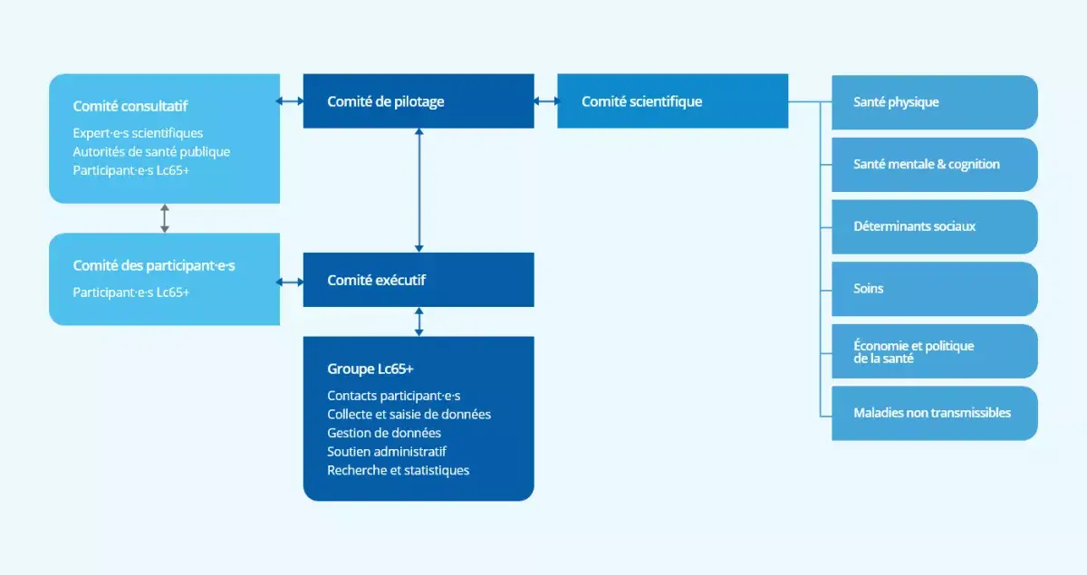 Organization of the Lc65+ study